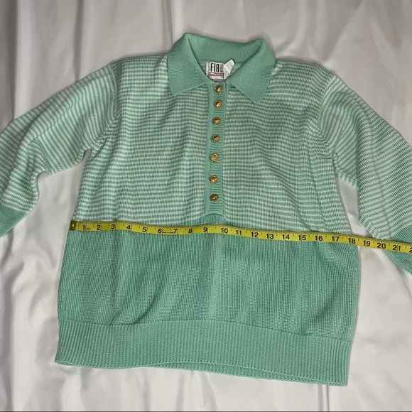 Vintage Fia Italia handloomed striped collared sweater - Picture 6 of 9
